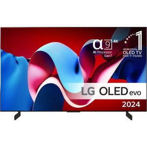 LG 65" Fladskærms TV OLED65C4 OLED 4K